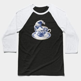 The Great Wave of Tea Baseball T-Shirt